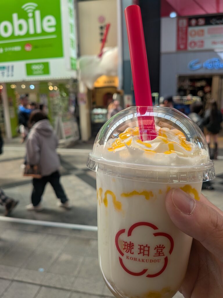 琥珀堂　飲むわらびもち　マンゴーミルク味