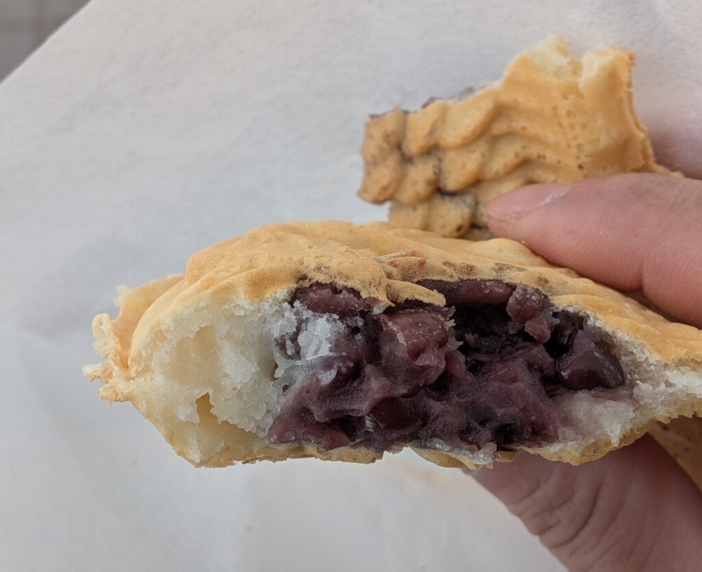 銀のあん　たい焼き　断面図