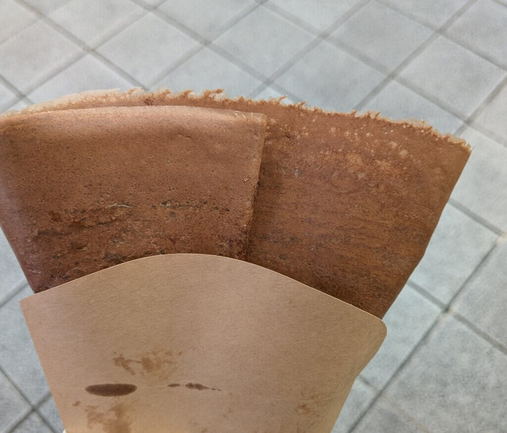 大須の商店街のクレープ:ButterManのチョコクレープ